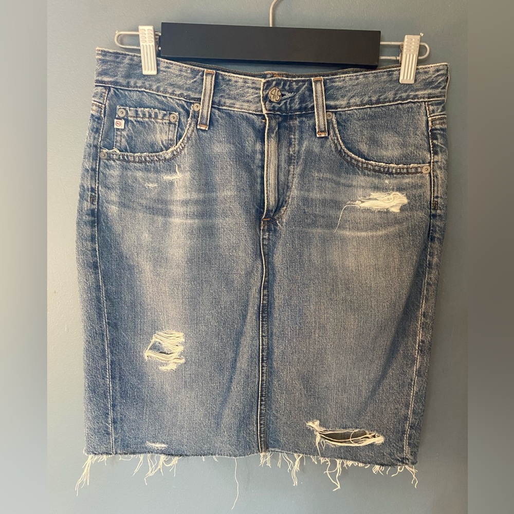 AG The Erin Denim Pencil Skirt